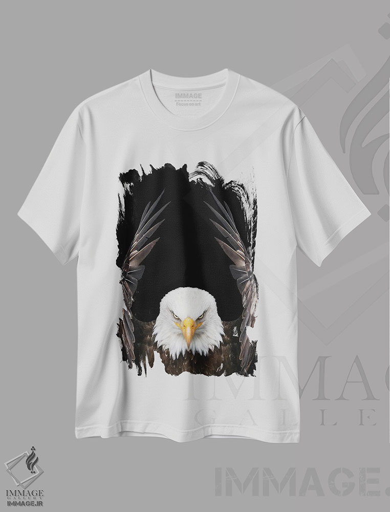 تیشرت طرح دار عقاب پادشاه پرندگان، مدیوم اثر آدریان ویریو | immage.ir