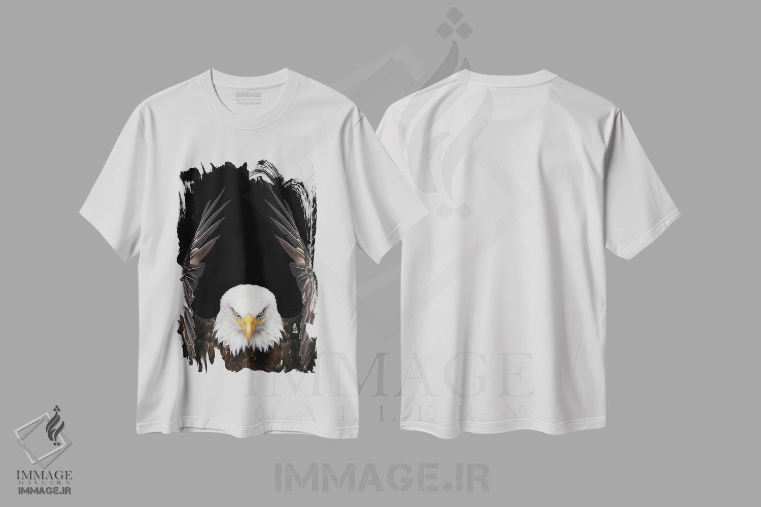 تیشرت طرح دار عقاب پادشاه پرندگان، مدیوم اثر آدریان ویریو | immage.ir
