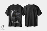 تیشرت طرح دار سر گرگ سیاه، عکاسی ترکیبی اثر آدریان ویریو | فروشگاه ایماژ