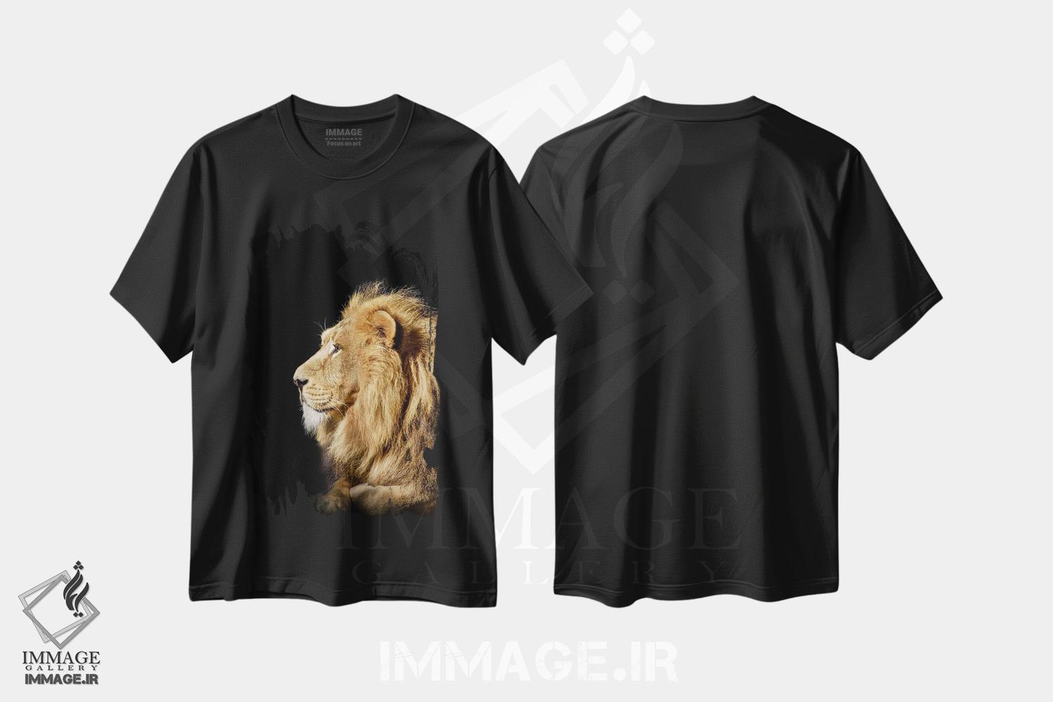 تیشرت طرح دار سر شیر جداشده، مدیوم اثر آدریان ویریو | فروشگاه ایماژ