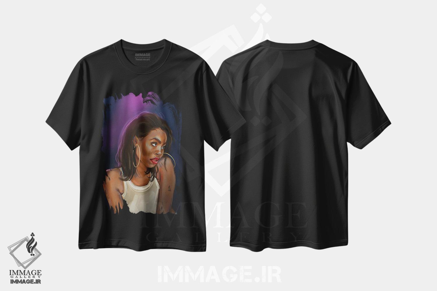 تیشرت طرح دار باشگاه عشق، هنر آمریکایی آفریقایی تبار اثر آماندا وایت هرست | فروشگاه ایماژ