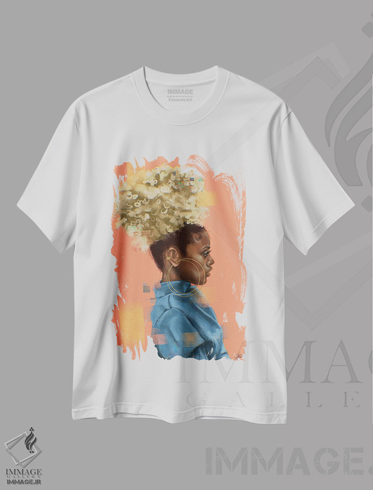 تیشرت طرح دار پوف بور، هنر آمریکایی آفریقایی تبار اثر آماندا وایت هرست | immage.ir