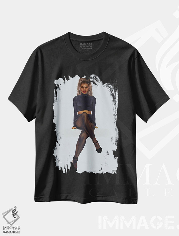 تیشرت طرح دار چگونه ملکه باشیم، هنر آمریکایی آفریقایی تبار اثر آماندا وایت هرست | فروشگاه ایماژ