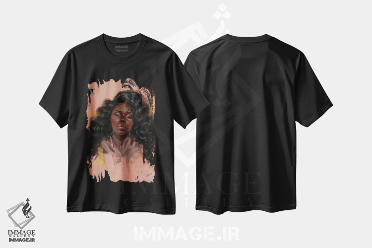 تیشرت طرح دار توت سیاه، هنر آمریکایی آفریقایی تبار اثر آماندا وایت هرست | immage.ir