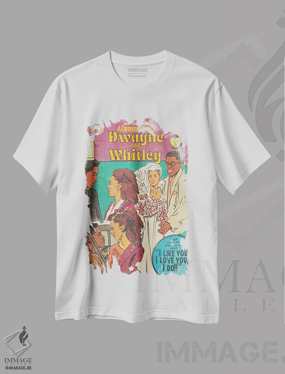 تیشرت طرح دار دویین و ویتلی، هنر دیجیتال اثر آماندا وایت هرست | immage.ir
