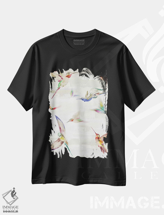 تیشرت طرح دار زمزمه II، تزئینی اثر ایمی ویلسون | فروشگاه ایماژ