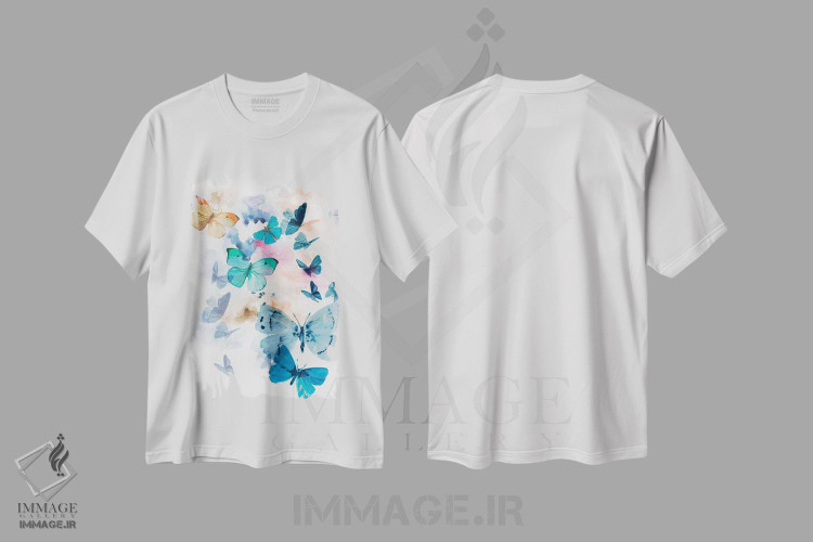 تیشرت طرح دار پرواز کن، تزئینی اثر ایمی ویلسون | immage.ir