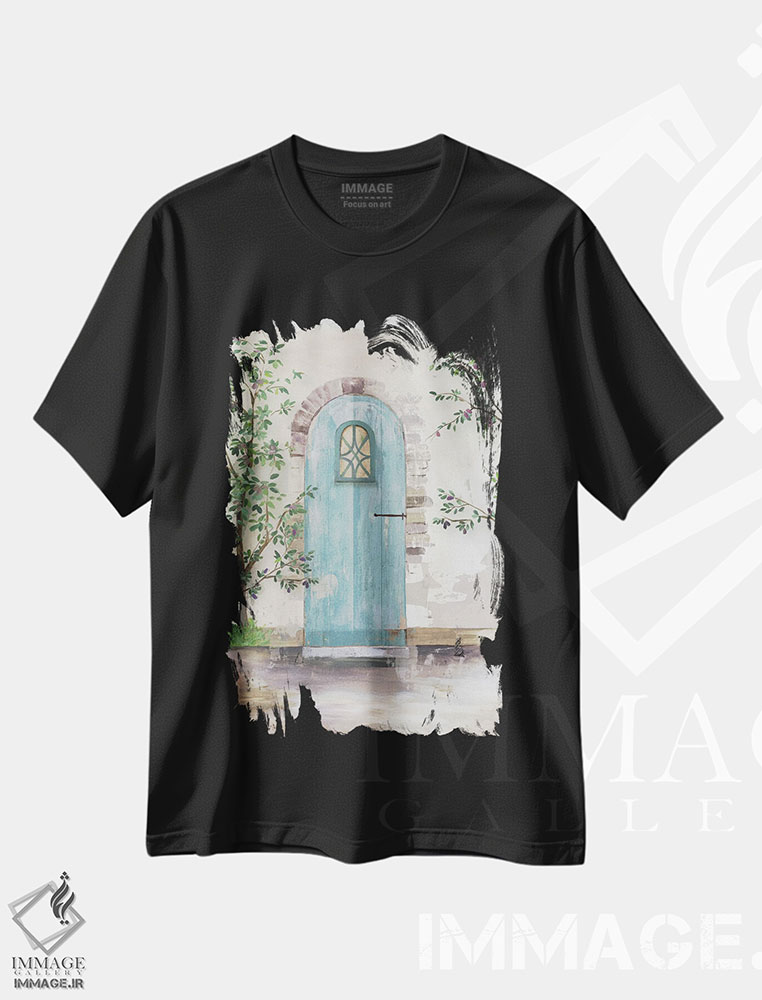 تیشرت طرح دار در طاقی با درخت زیتون، دکور معاصر اثر ایمی ویلسون | immage.ir