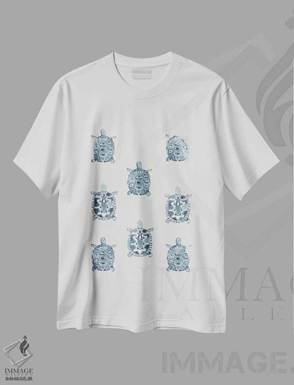 تیشرت طرح دار لاک پشت های نیلی، دکور معاصر اثر ایمی ویلسون | immage.ir