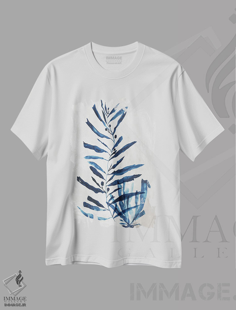 تیشرت طرح دار گیاه مرجانی I، دکور ساحلی اثر ایمی ویلسون | immage.ir