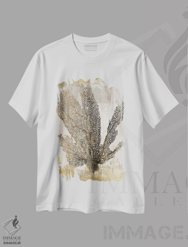 تیشرت طرح دار شکوه مرجان I، تزئینی اثر ایمی ویلسون | فروشگاه ایماژ