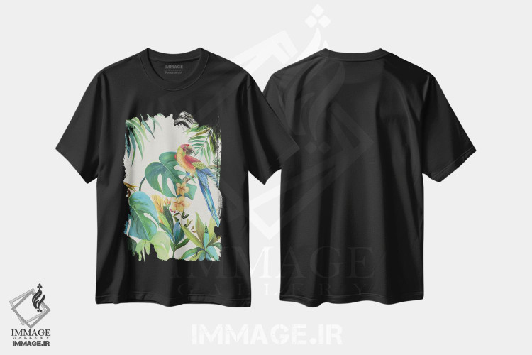 تیشرت طرح دار طوطی استوایی II، تزئینی اثر ایمی ویلسون | فروشگاه ایماژ