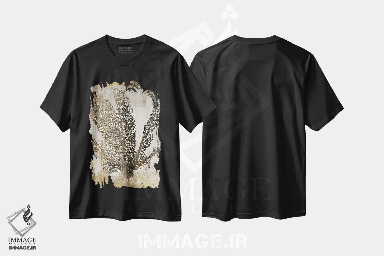 تیشرت طرح دار شکوه مرجان I، تزئینی اثر ایمی ویلسون | immage.ir