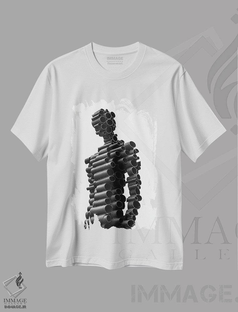 تیشرت طرح دار مرد آهنی، دکوراسیون جایگزین اثر اندرو لِوِر | immage.ir