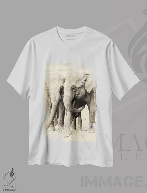 تیشرت طرح دار با هم بودن، مدیوم اثر اندرو لِوِر | immage.ir