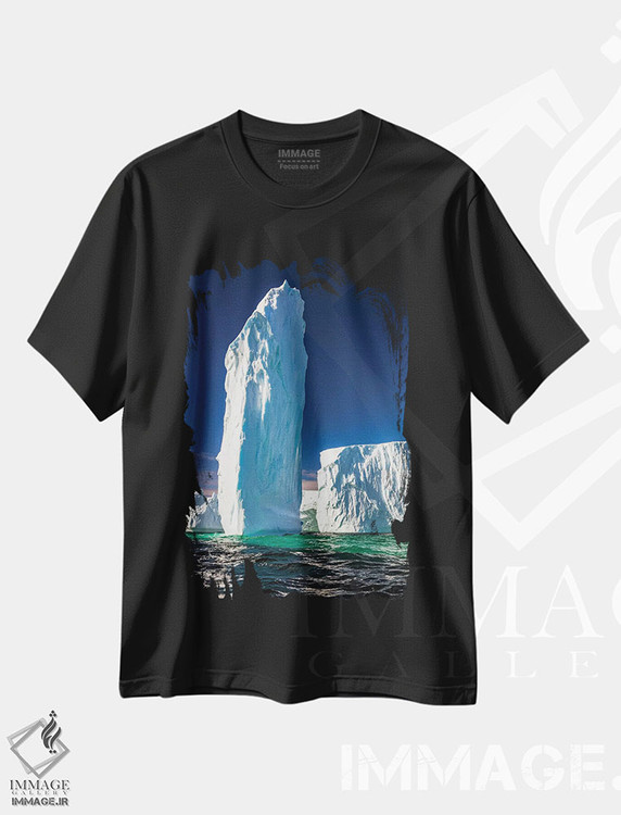 تیشرت طرح دار Antarctica,تک سنگ یخی، جنوبگان، مدیوم اثر آرت وولف | immage.ir