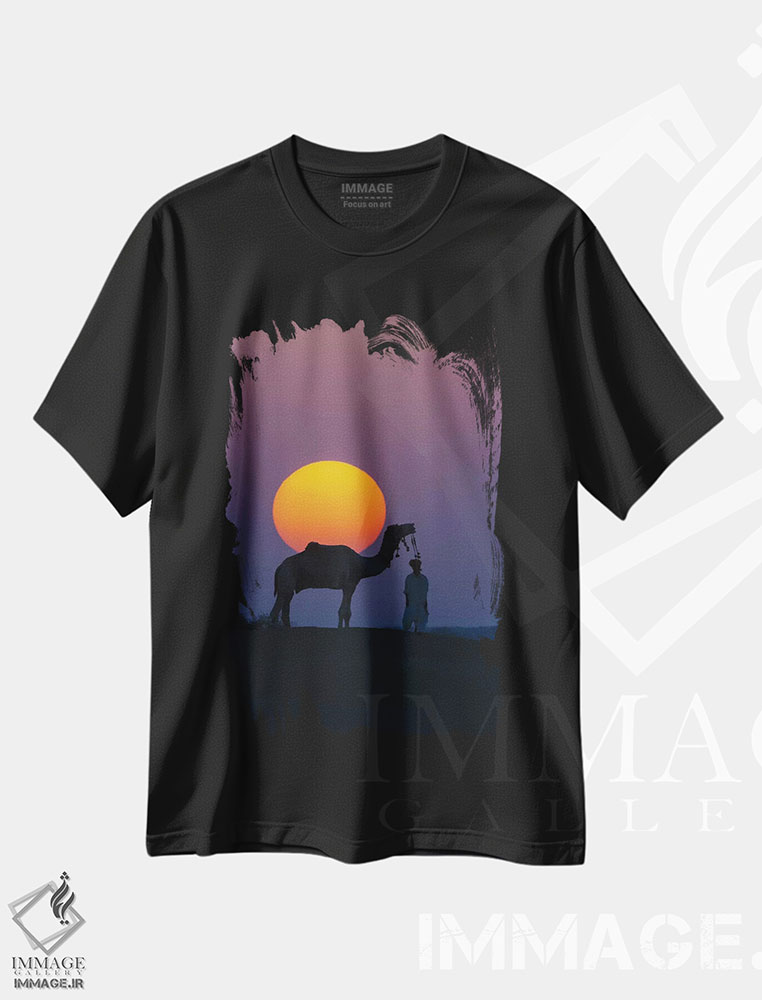 تیشرت طرح دار آثار آرت وولف - immage.ir