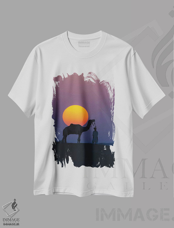 تیشرت طرح دار آثار آرت وولف - فروشگاه ایماژ