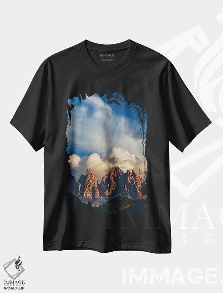 تیشرت طرح دار Dolomites, Italy,قله های کوهستان، دولومیت، ایتالیا، مدیوم اثر آرت وولف | immage.ir