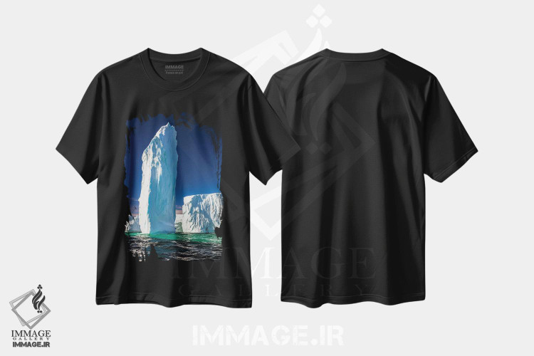 تیشرت طرح دار Antarctica,تک سنگ یخی، جنوبگان، مدیوم اثر آرت وولف | immage.ir