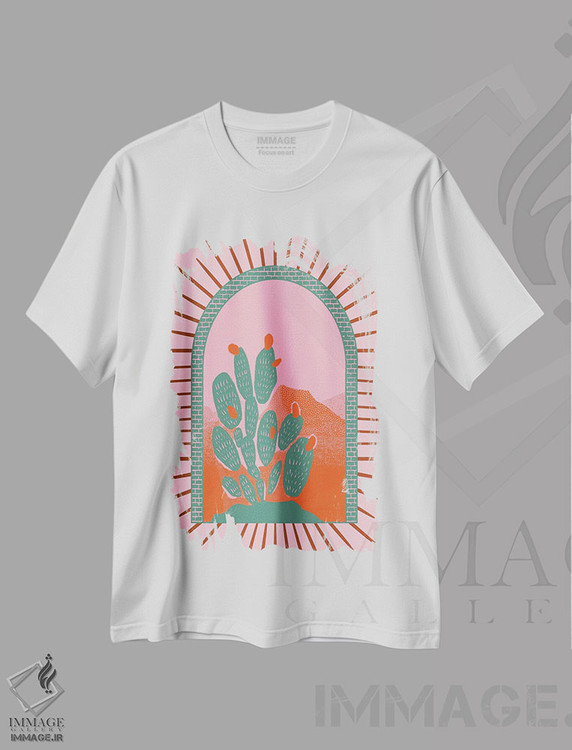 تیشرت طرح دار ساکولنت برقی، تزئینی اثر اروویند پرینتس | immage.ir