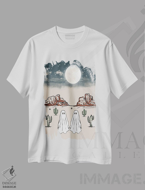 تیشرت طرح دار ارواح عاشق، هنر دیجیتال اثر اروویند پرینتس | فروشگاه ایماژ