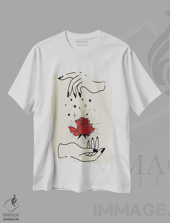 تیشرت طرح دار گل جادویی، تزئینی اثر اروویند پرینتس | immage.ir