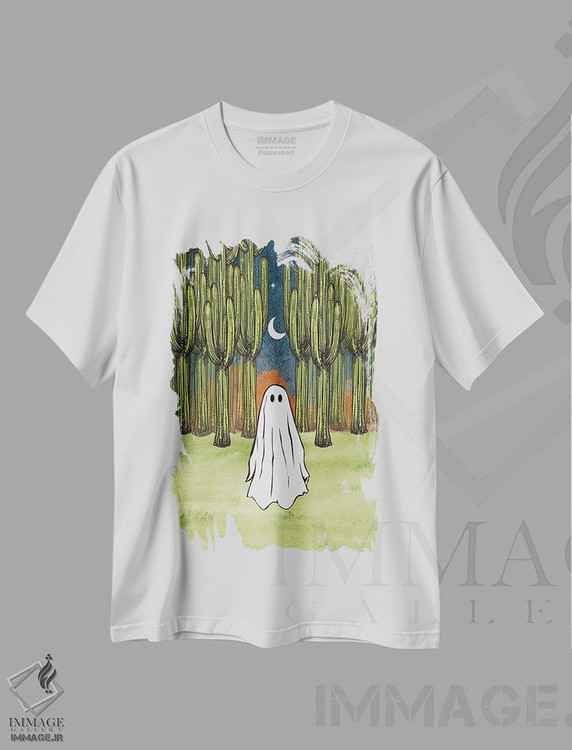 تیشرت طرح دار روح کاکتوس، هنر دیجیتال اثر اروویند پرینتس | فروشگاه ایماژ