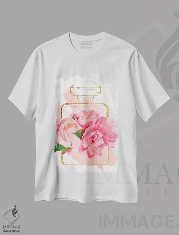 تیشرت طرح دار شکوفه عطر II، تزئینی اثر آنی وارن | فروشگاه ایماژ