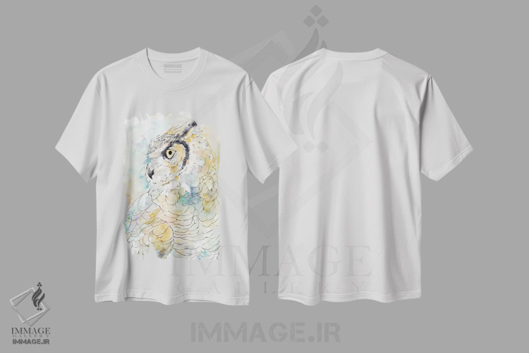 تیشرت طرح دار جغد باشکوه I، تزئینی اثر آنی وارن | immage.ir