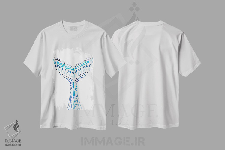 تیشرت طرح دار دم موزاییکی II، تزئینی اثر آنی وارن | immage.ir