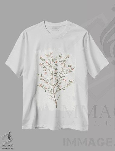 تیشرت طرح دار شاخه تکی III، دکور روستایی اثر آنی وارن | فروشگاه ایماژ