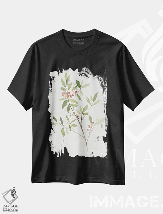 تیشرت طرح دار شاخه تکی IV، دکور روستایی اثر آنی وارن | فروشگاه ایماژ