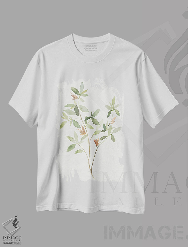 تیشرت طرح دار شاخه تکی I، دکور روستایی اثر آنی وارن | immage.ir