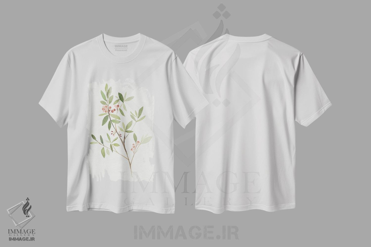 تیشرت طرح دار شاخه تکی IV، دکور روستایی اثر آنی وارن | immage.ir