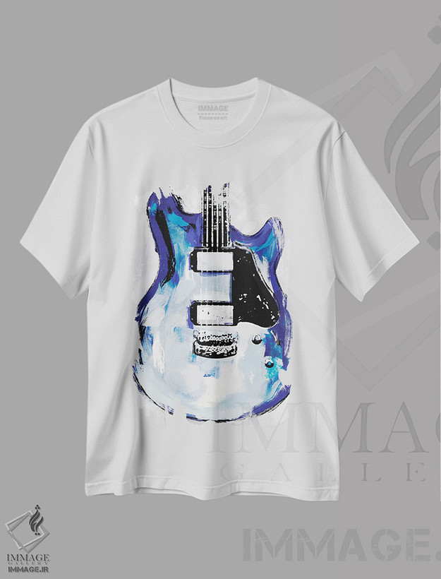 تیشرت طرح دار آبی های برقی II، دکور معاصر اثر آنی وارن | فروشگاه ایماژ