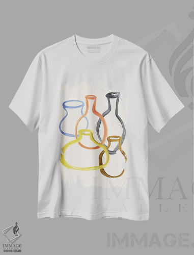 تیشرت طرح دار گلدان II، تزئینی اثر آنی وارن | فروشگاه ایماژ