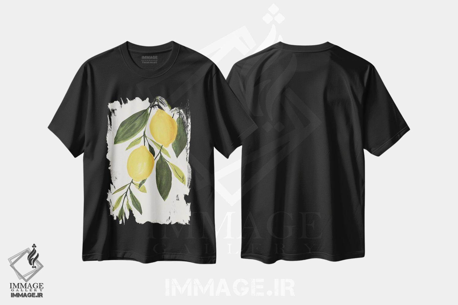 تیشرت طرح دار شاخه لیمو I، تزئینی اثر آنی وارن | فروشگاه ایماژ