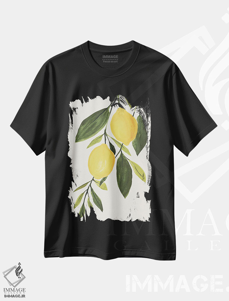 تیشرت طرح دار شاخه لیمو I، تزئینی اثر آنی وارن | فروشگاه ایماژ