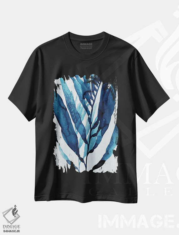 تیشرت طرح دار جریان آبی I، تزئینی اثر آنی وارن | فروشگاه ایماژ