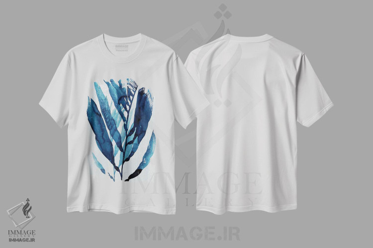 تیشرت طرح دار جریان آبی I، تزئینی اثر آنی وارن | immage.ir