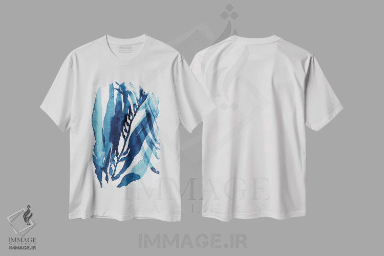 تیشرت طرح دار جریان آبی II، تزئینی اثر آنی وارن | فروشگاه ایماژ