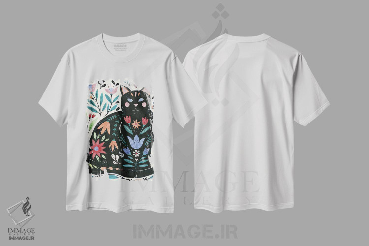 تیشرت طرح دار گربه محلی II، هنر عامیانه اثر آنی وارن | immage.ir
