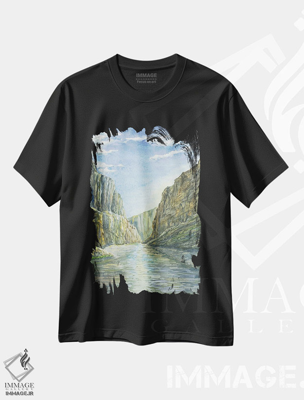تیشرت طرح دار پارک ملی بیگ بند، مدیوم اثر آلکسی دیمیتریویچ شمیروف | فروشگاه ایماژ
