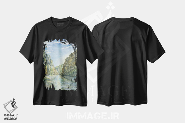 تیشرت طرح دار پارک ملی بیگ بند، مدیوم اثر آلکسی دیمیتریویچ شمیروف | فروشگاه ایماژ
