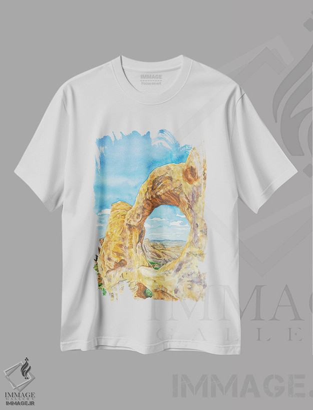 تیشرت طرح دار پارک ملی آرچز اثر آلکسی دیمیتریویچ شمیروف | فروشگاه ایماژ