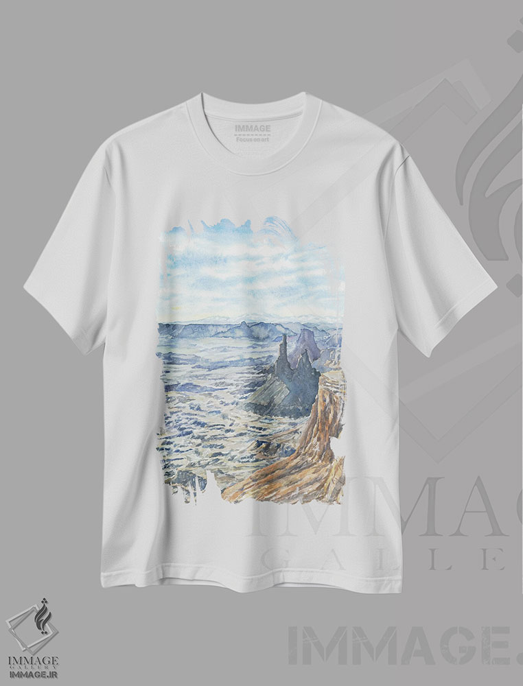 تیشرت طرح دار پارک ملی کنیون لندز، مدیوم اثر آلکسی دیمیتریویچ شمیروف | فروشگاه ایماژ