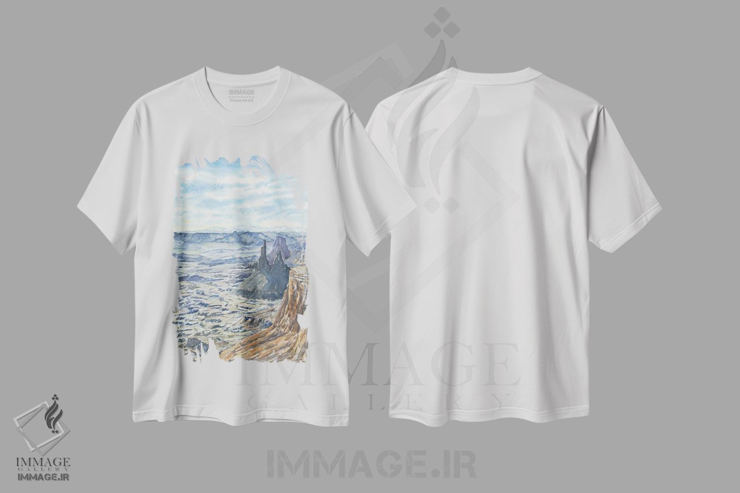 تیشرت طرح دار پارک ملی کنیون لندز، مدیوم اثر آلکسی دیمیتریویچ شمیروف | فروشگاه ایماژ