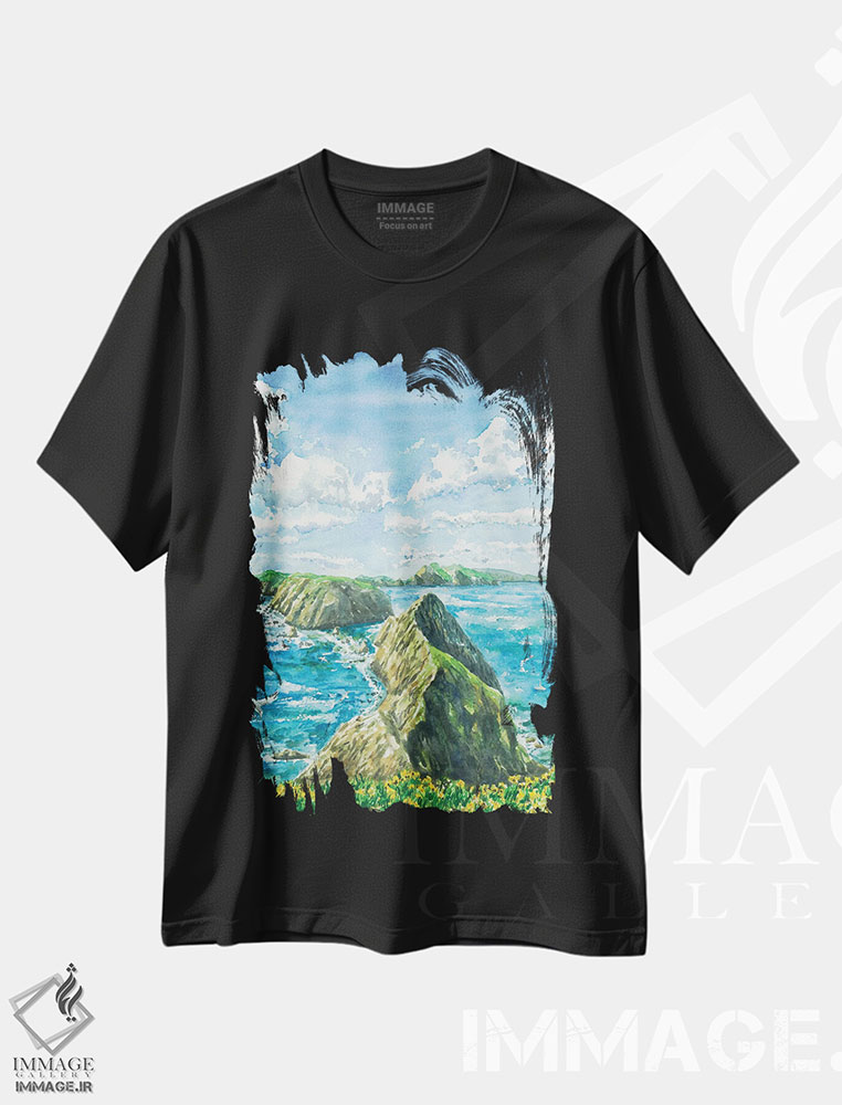 تیشرت طرح دار پارک ملی جزایر چنل، مدیوم اثر آلکسی دیمیتریویچ شمیروف | فروشگاه ایماژ