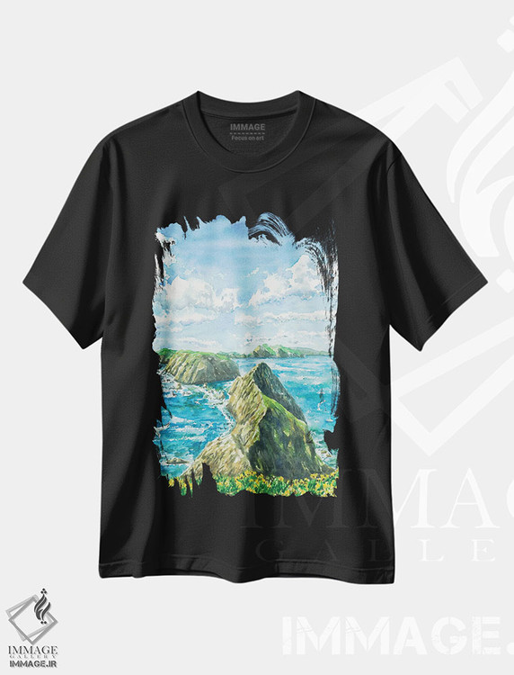 تیشرت طرح دار پارک ملی جزایر چنل، مدیوم اثر آلکسی دیمیتریویچ شمیروف | فروشگاه ایماژ